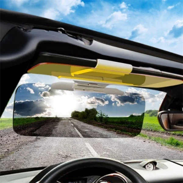 2 In 1 Car Sun Visor Polarized Sunshade Plate Clear Vision Antidazzle