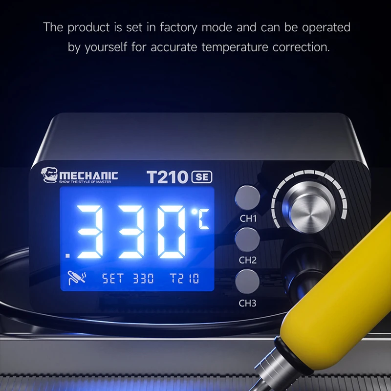 MECHANIC T210 SE Digital Display Thermostatic Soldering Station Quick Heating Universal C210 Iron Tip Welding Repair Tools
