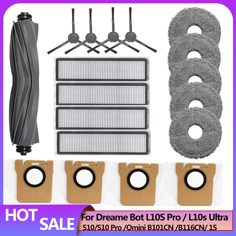 Lot De 14 Sac Aspirateur Pour Dreame L10s Ultra / L10 Ultra / L20 Ultra X10 Xiaomi X20 Aspirateursac A Poussiere De Recha 88992477