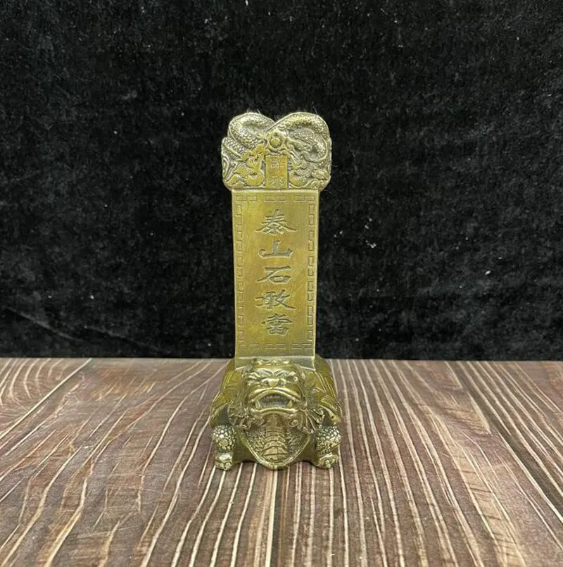 

Archaize brass recruit wealth ward off evil spirits dragon turtle household decoration crafts statue