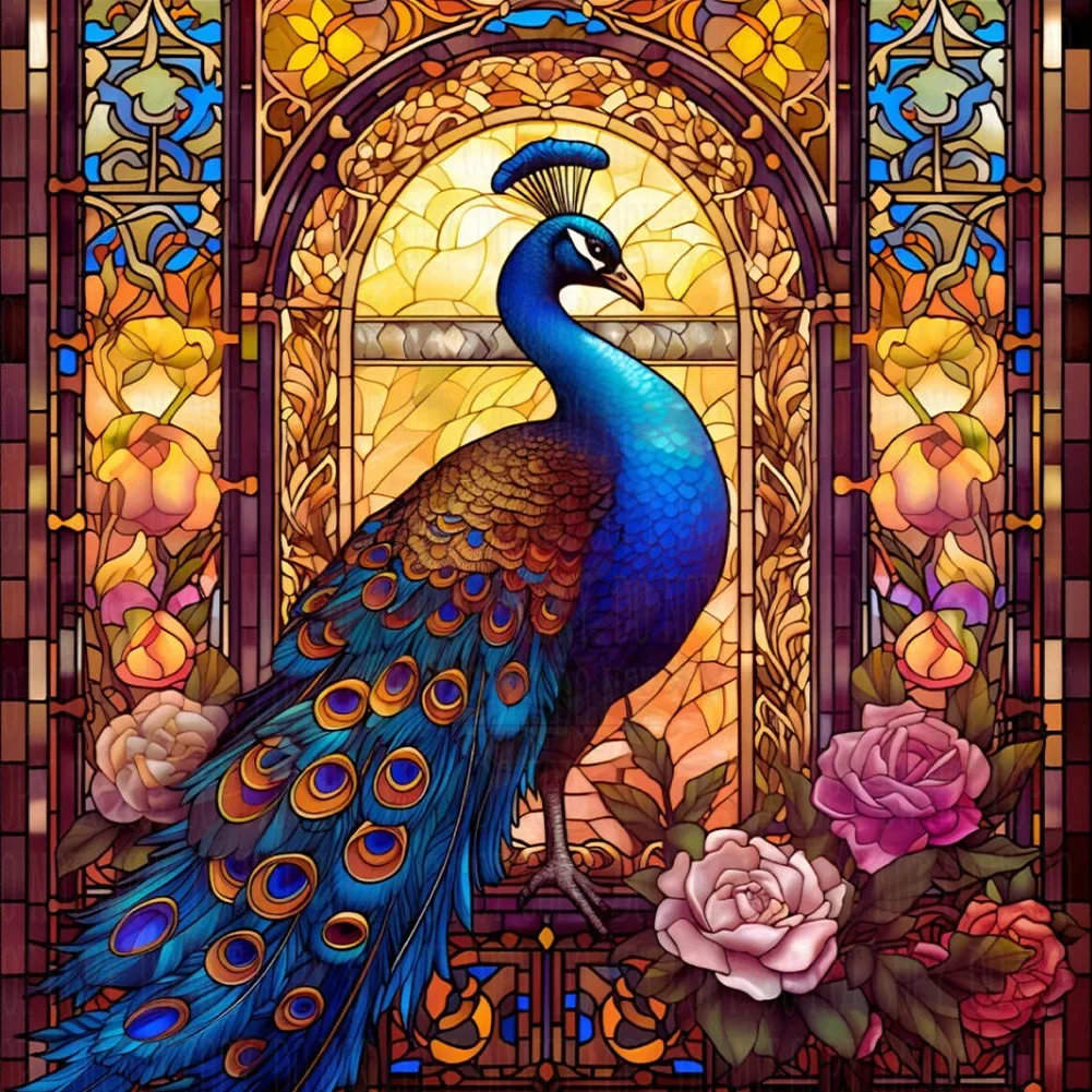 Peacock Wooden Puzzle Children's educational toys