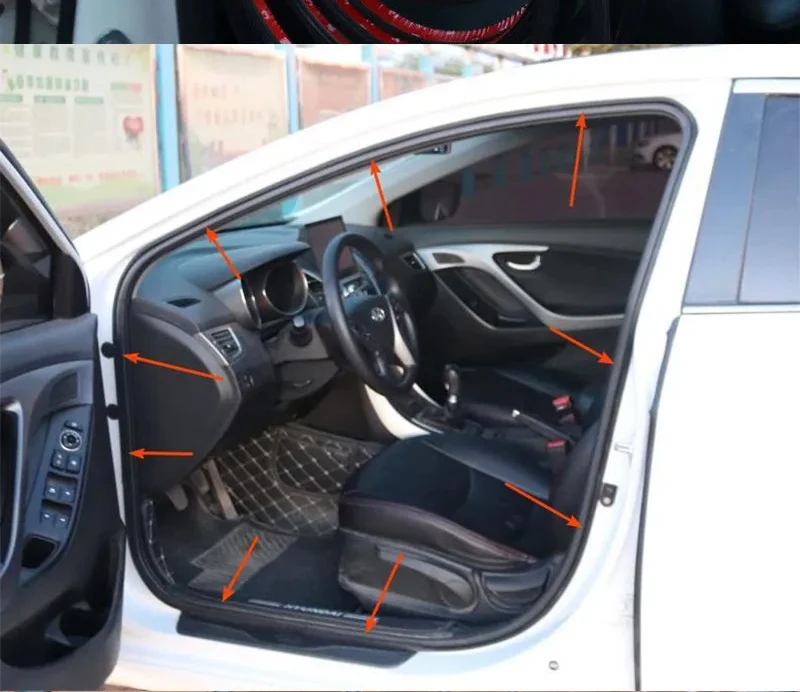 Auto Schalldichte Streifen Doppel Schicht L-Förmigen Dichtung Streifen Verdickte Haube Anti-Kollision Klebestreifen Stamm Änderung Streifen – Detail 9