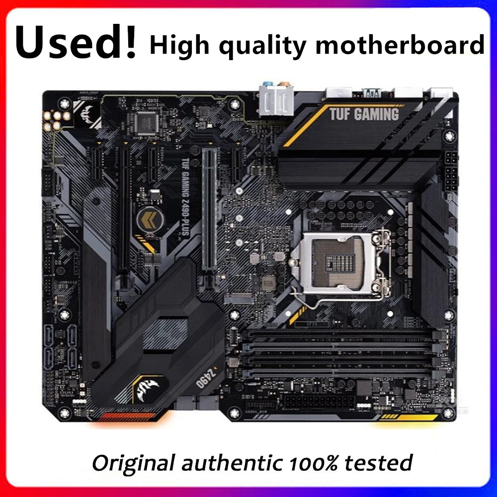 Per Tuf Gaming Z490-Plus Originale Usato Desktop Intel Z490 128Gb Ddr4 Scheda Madre Lga 1200 I7/I5/I3 Usb3.0 Sata3