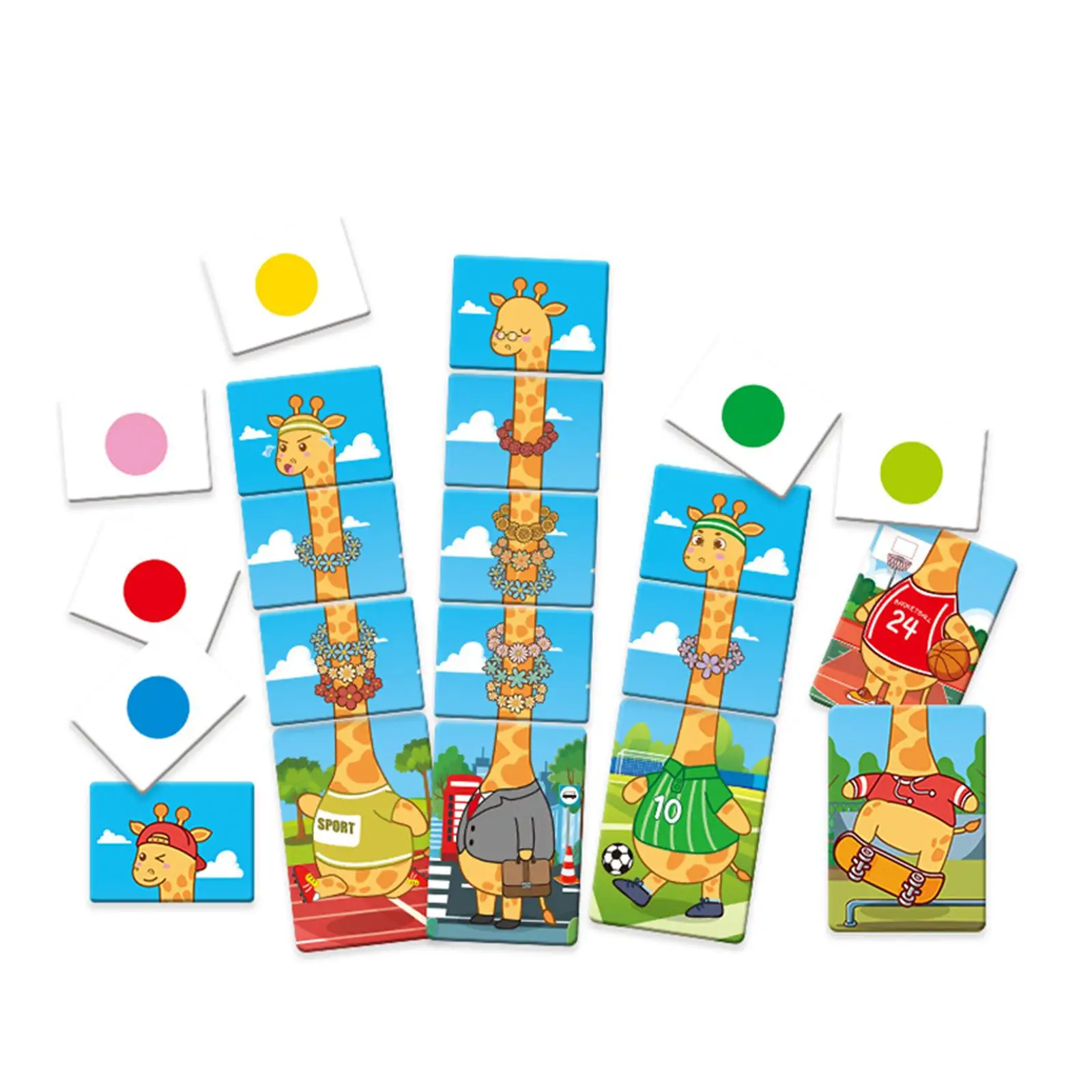 Educational Indoor Games Giraffe Wearing Wreath Developmental Toys