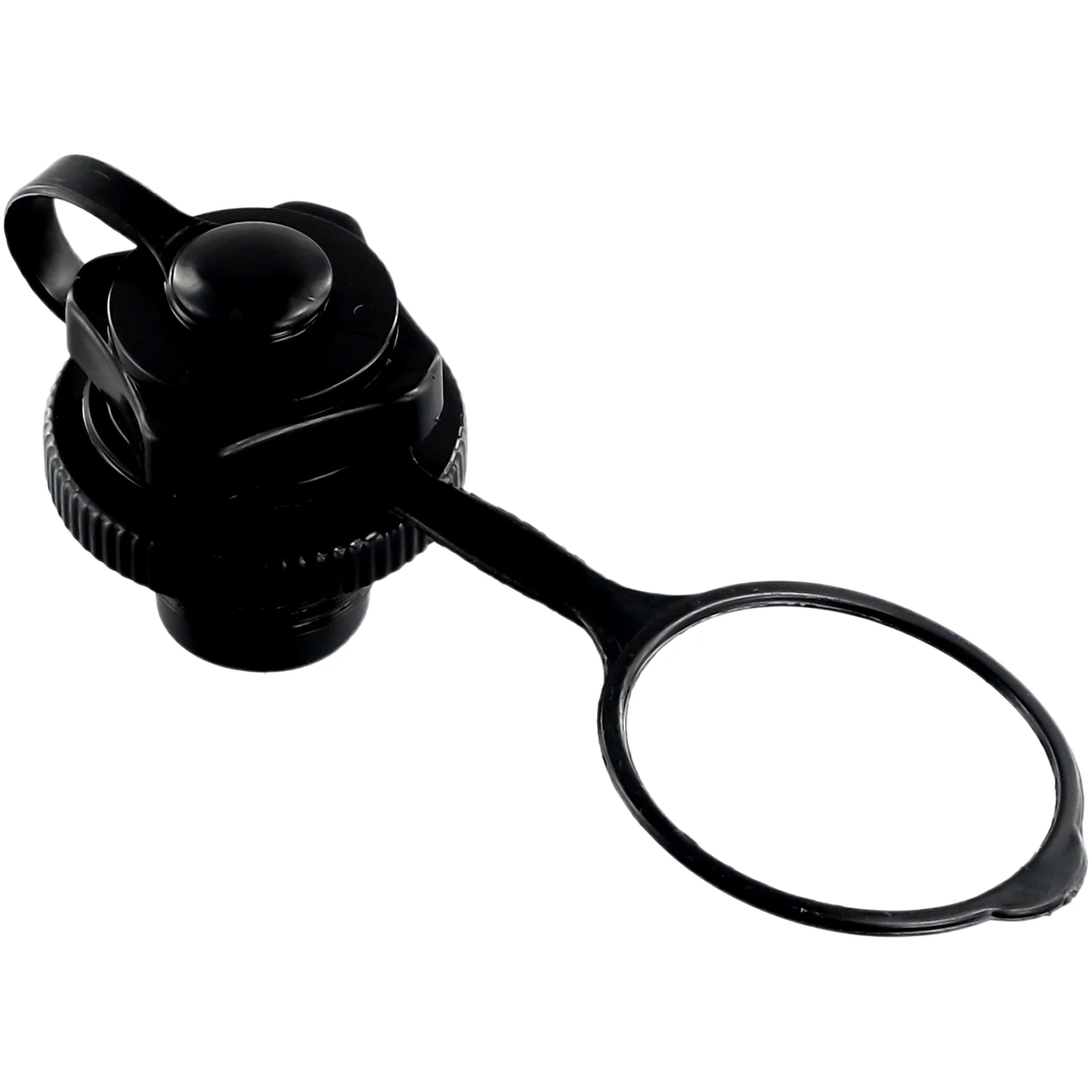 One-way Air Cap Replacement Screw Inflation Valve Plastic Black 22mm For Inflatable Boats Kayaks 2