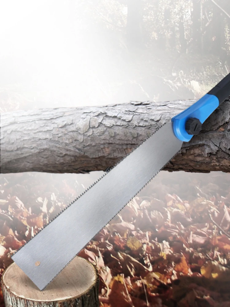 Description Picture 3 of item1Pc 2023 Japanese woodworking double side saw, three side tooth grinding quick hand saw, household hand-held wood cutting sawko