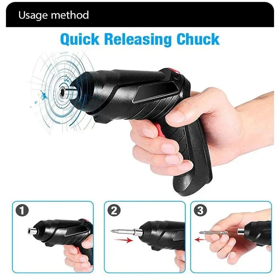 Electric Power Screwdriver 3.6v Power Tools Set Household Maintenance Repair 1800mAh Lithium Battery Mini Household Electric Drill Cordless Screwdriver