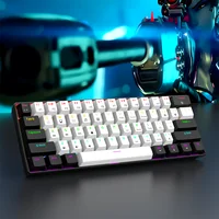 60% Wired Gaming Mechanical Keyboard RGB Backlit Ultra Compact Mini Layout for PC/Mac Gamers And Typists Easy Travel Design 6