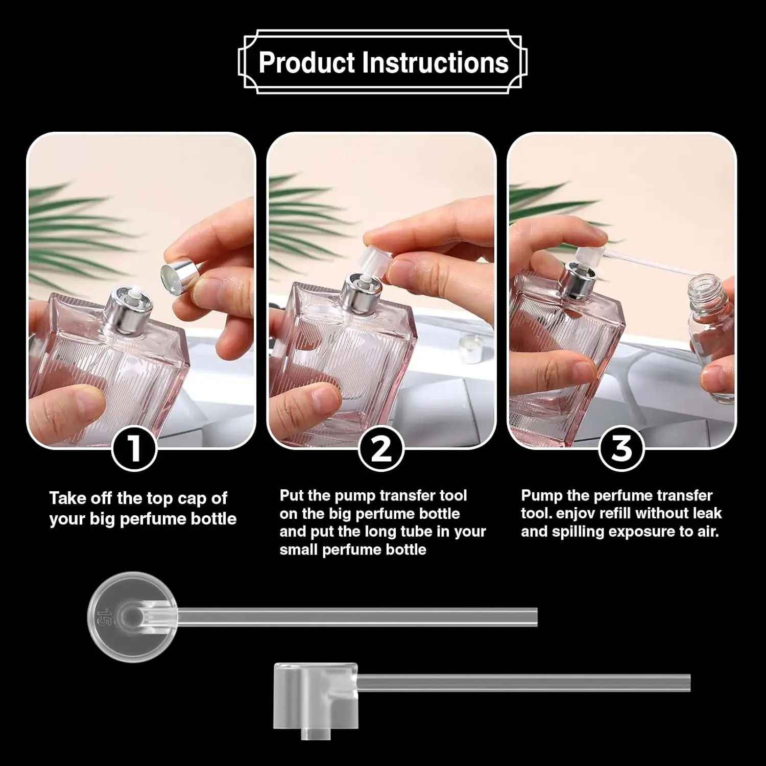 مجموعتان من أدوات إعادة تعبئة العطور، مستخرج حقنة العطور البلاستيكية لعينة عطر كولونيا السائلة، الزيوت العطرية للاستخدام في السفر