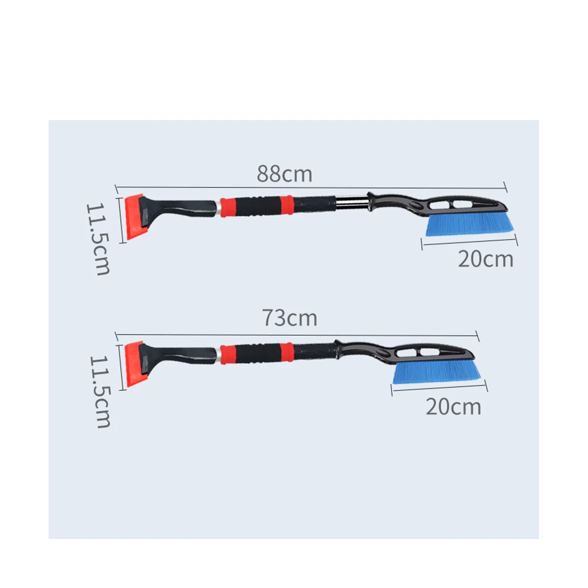 

Snow Brush and Detachable Ice Scrapers for Car Windshield, Snow Brush with Ergonomic Foam Grip Grey