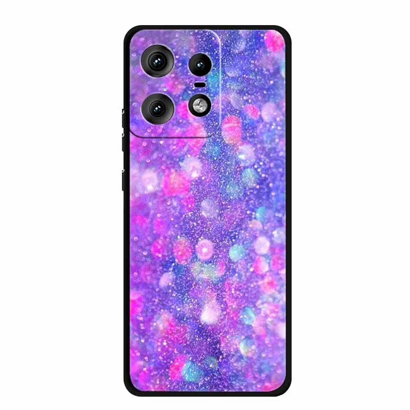 Charming Cat Design Soft TPU Silicone Phone Case - Painted Back Cover for Motorola Moto Edge 50 Pro 5G 2024