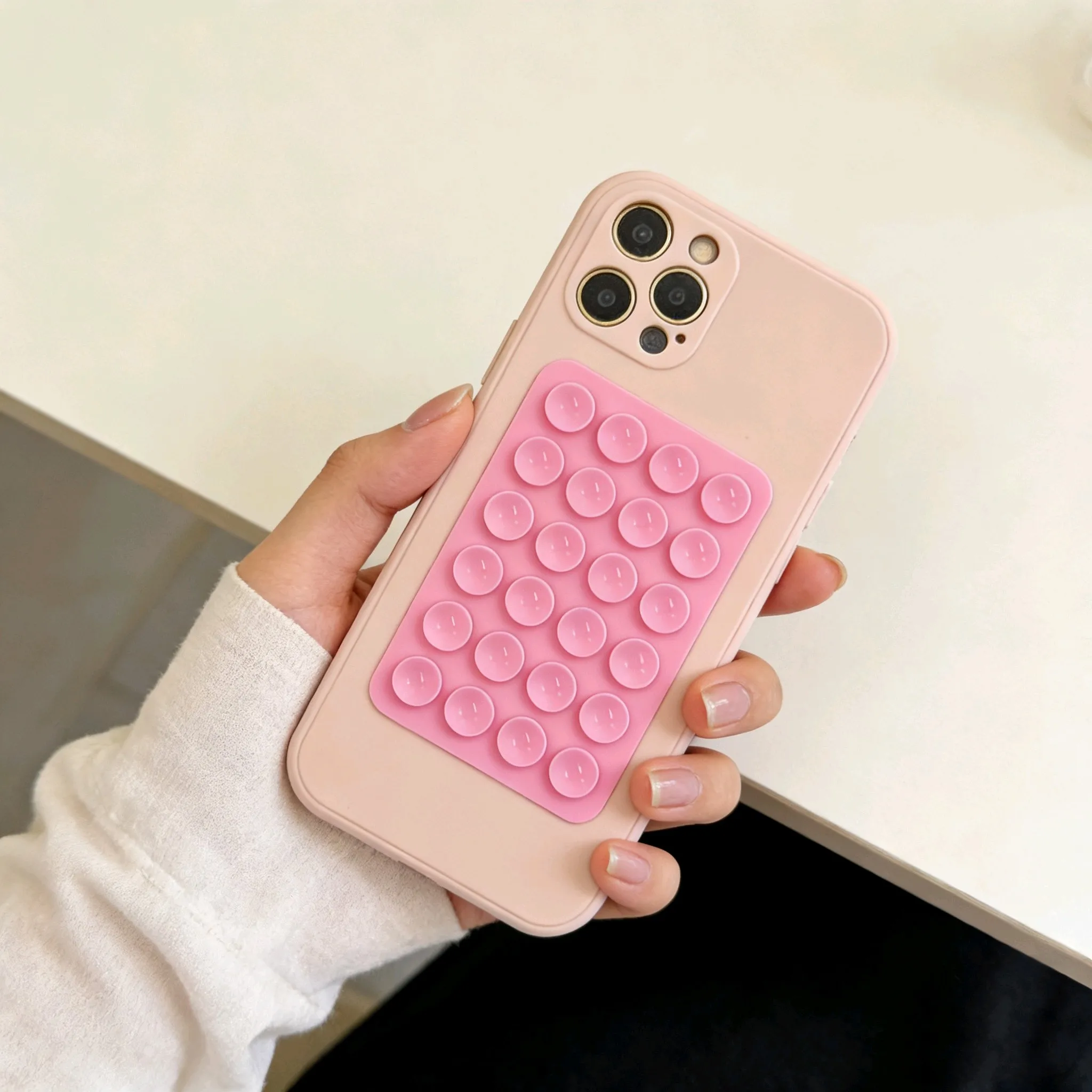 Enhanced Suction Cup Holder Case with Soft Cover Pad