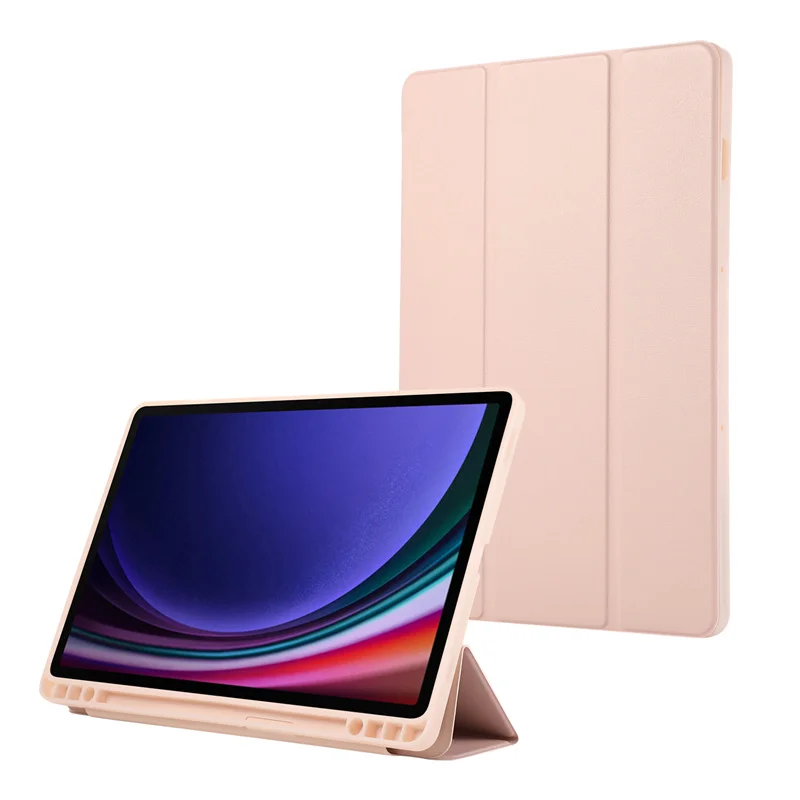 Premium PU Leather Stand Case with Pen Holder