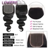 Brazilian Human Hair Lace Frontal Closure Only Loose Deep Wave Lace Closure Curly Straight Body Wave Lace Closure OnlyPreplucked 3