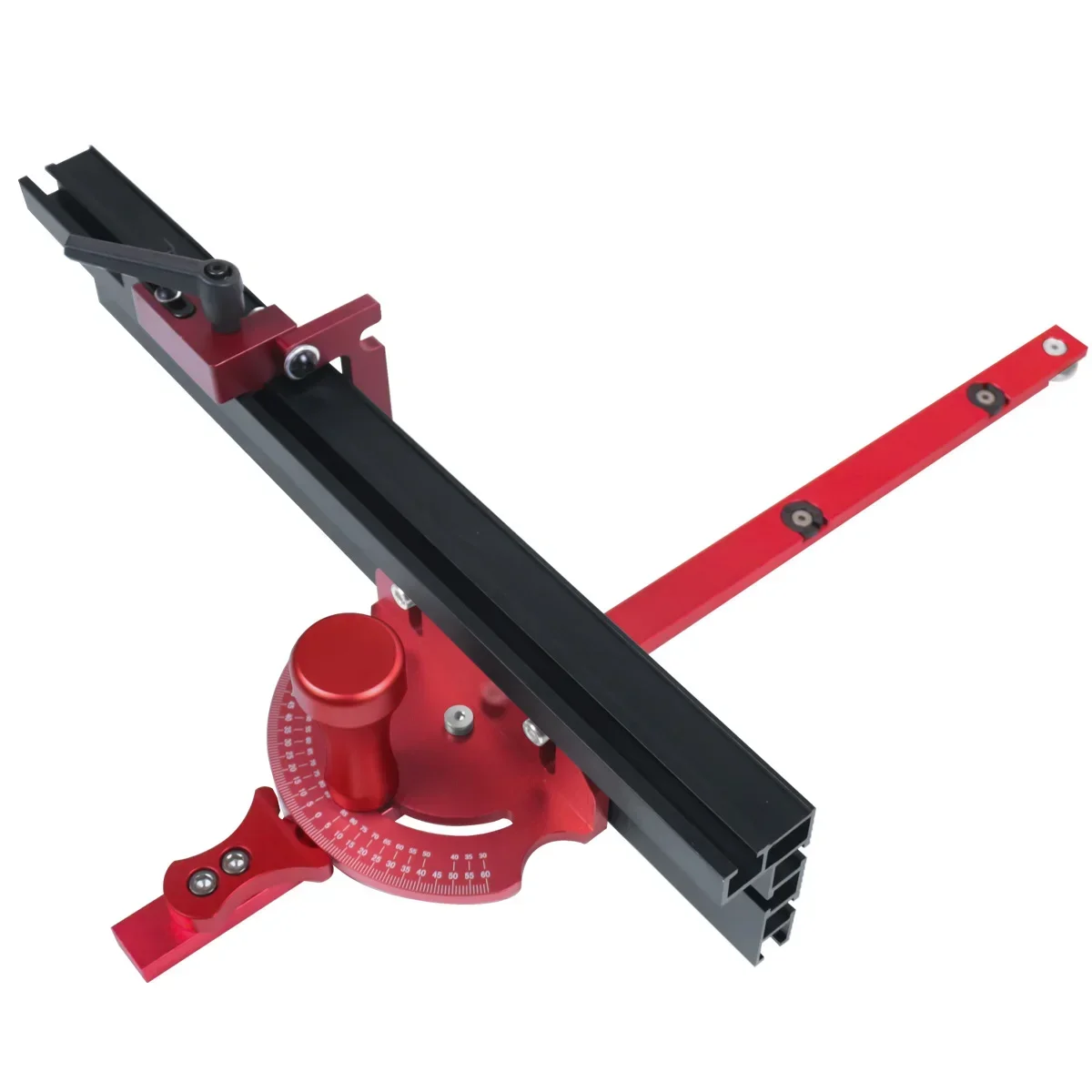 Système De Jauge D'Onglet Avec Règle D'Angle Réglable - Pour Coupes Précises Sur Scie à Table
