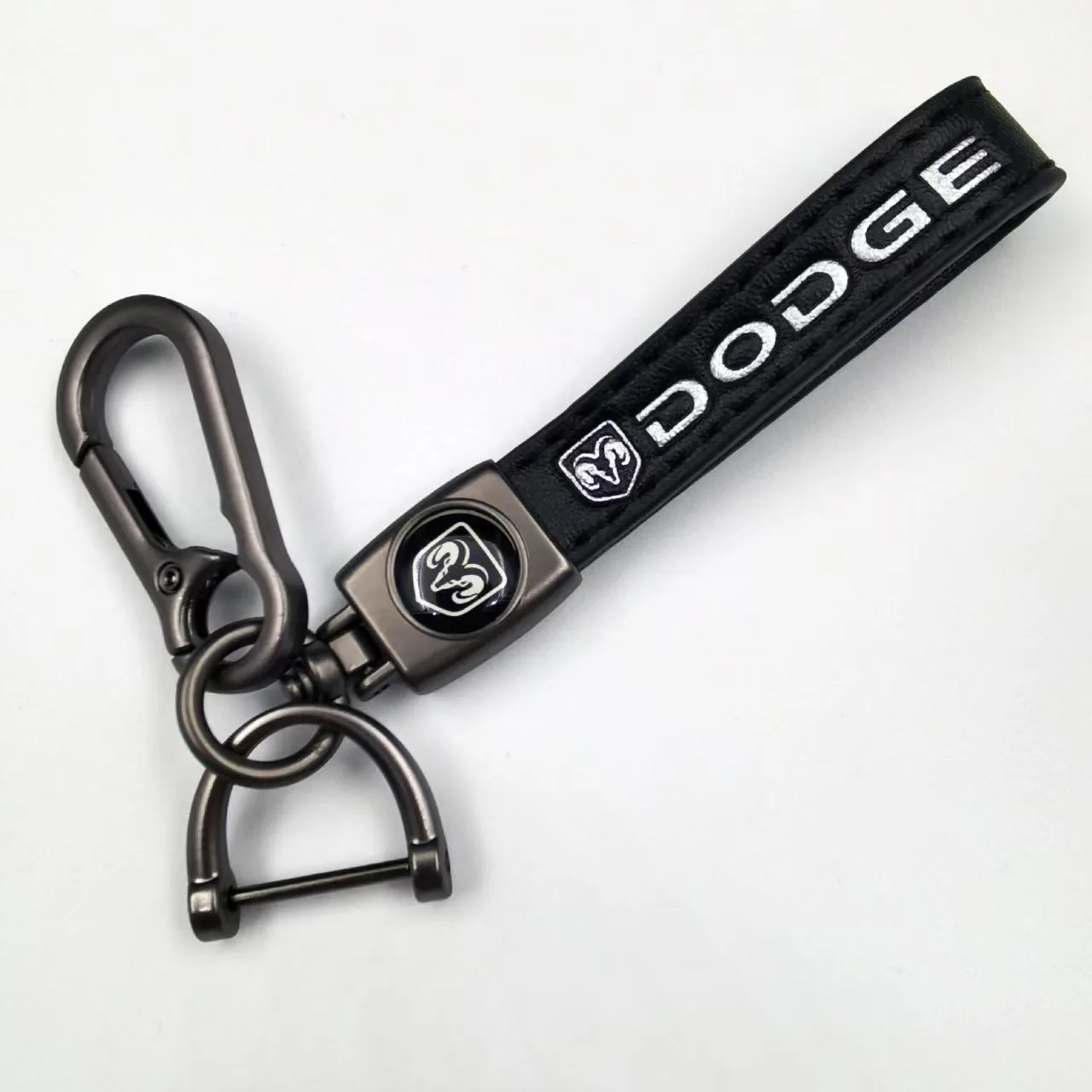 Premium Genuine Leather Keychain Car Accessory