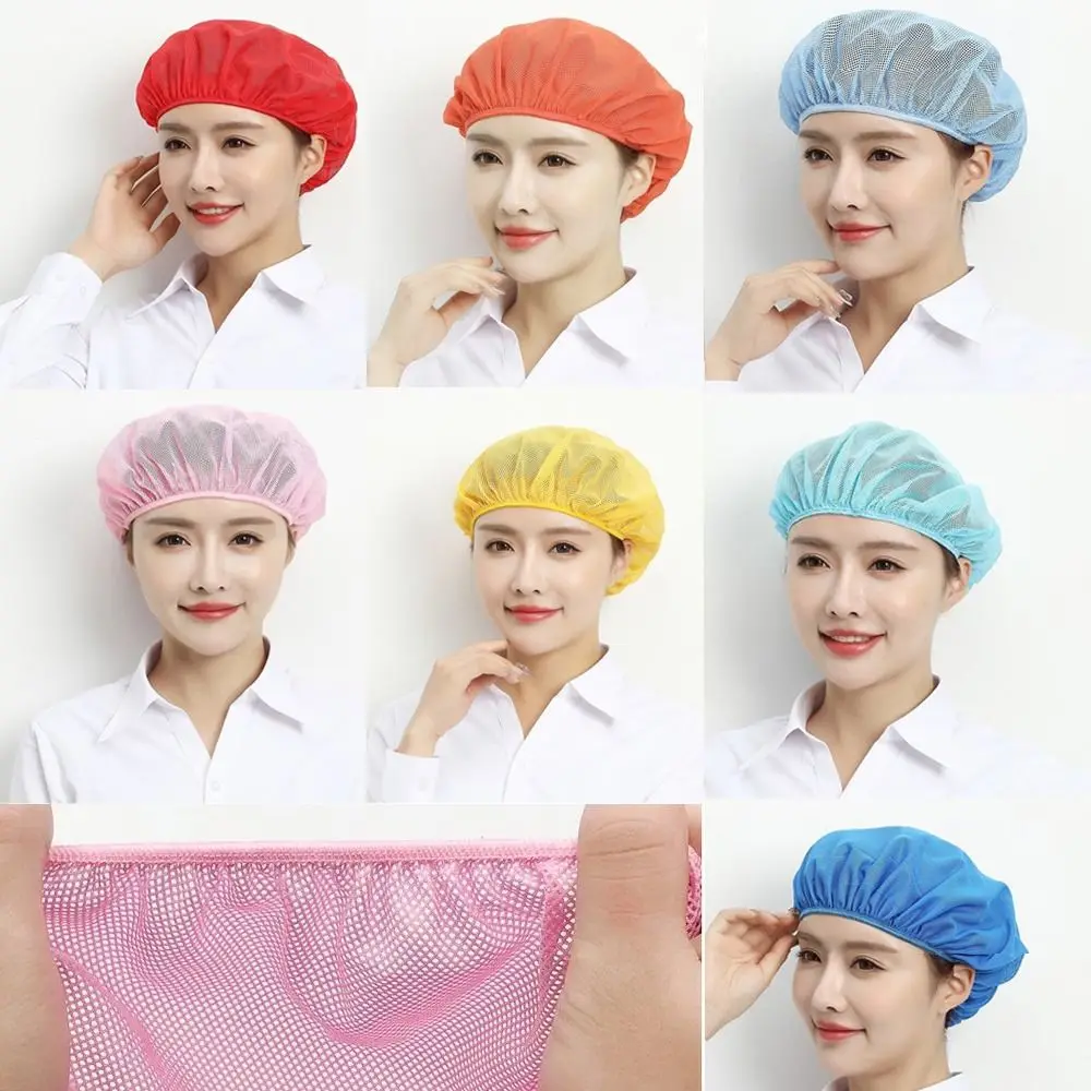 

Sanitary Mesh Work Hat Cook Accessories Hair Nets Breathable Chef Hat Work Wear Cooking Hygienic Cap Hotel Restaurants