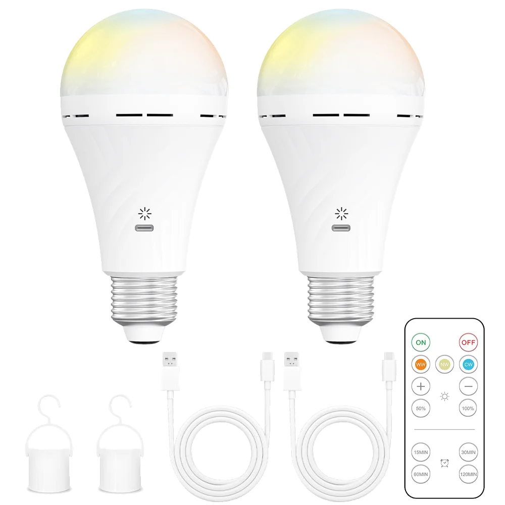 Rechargeable LED Emergency Bulb with Remote Control