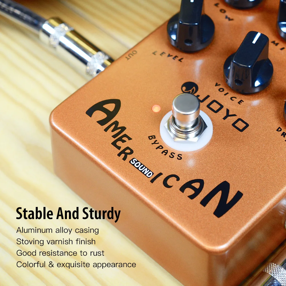JF-14 AMERICAN SOUND Overdrive Guitar Pedal Features 3 Band EQ Simulation the Cl