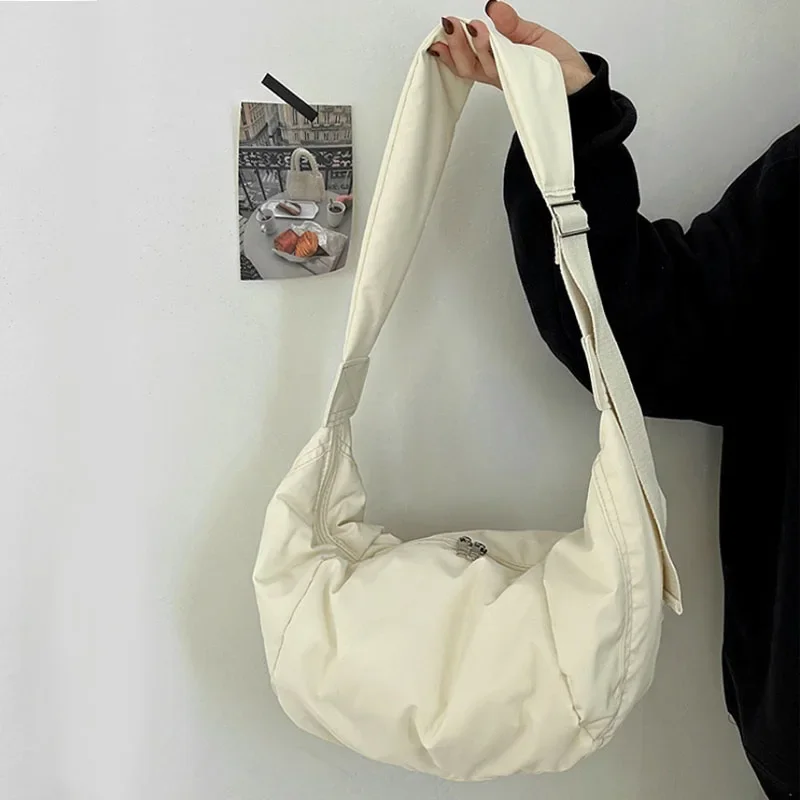 

Fashion Hobo Bags Women Large-Capacity Crossbody Dumpling Bag Down Cotton Casual Simple and Versatile Shoulder Bag Handbag