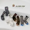 3-12T Boys Girls Socks Spring Fashion Striped Crew Socks Children's Calf Socks 4 Pairs Top Grade Quality Guarantee 6