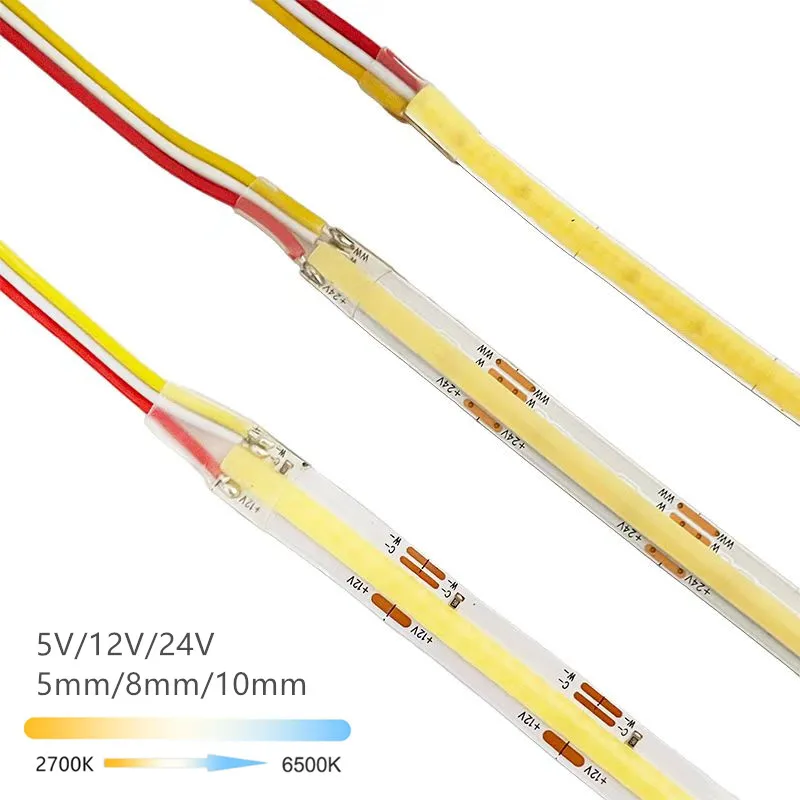 รูปสินค้า LED Strip ปรับแสงได้ ยืดหยุ่น ใช้ได้กับ 5V/12V/24V