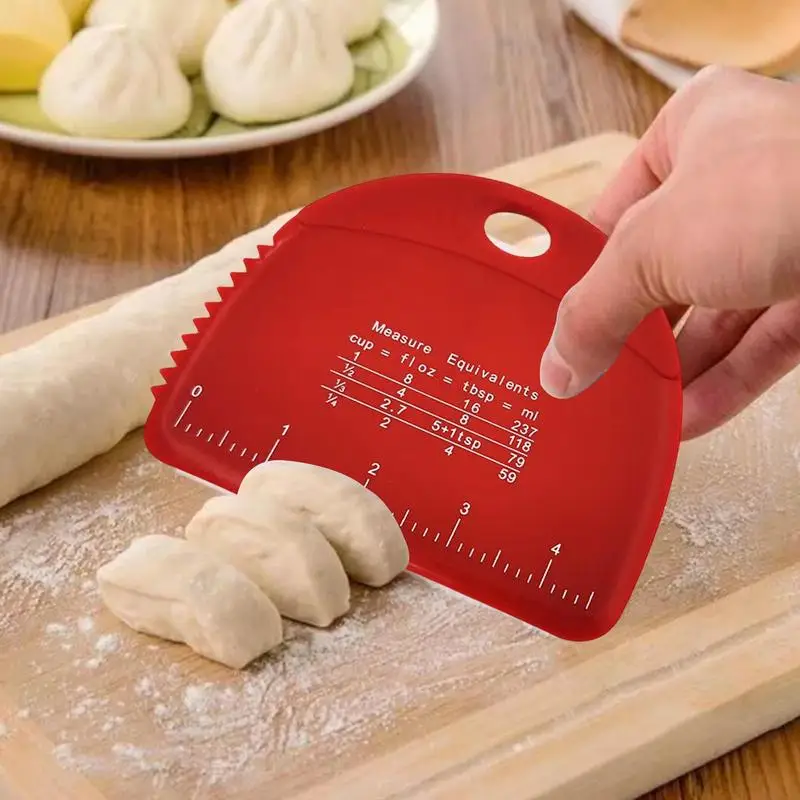 BakeryBits Flexible Dough Scraper (Red)