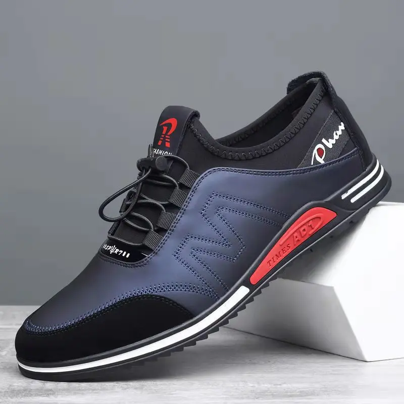 

New Style Men' Sneakers Fashion Simple Soft Bottom Breathable Casual Shoes Color Matching Trendy Board Shoes Men' Platform Shoes