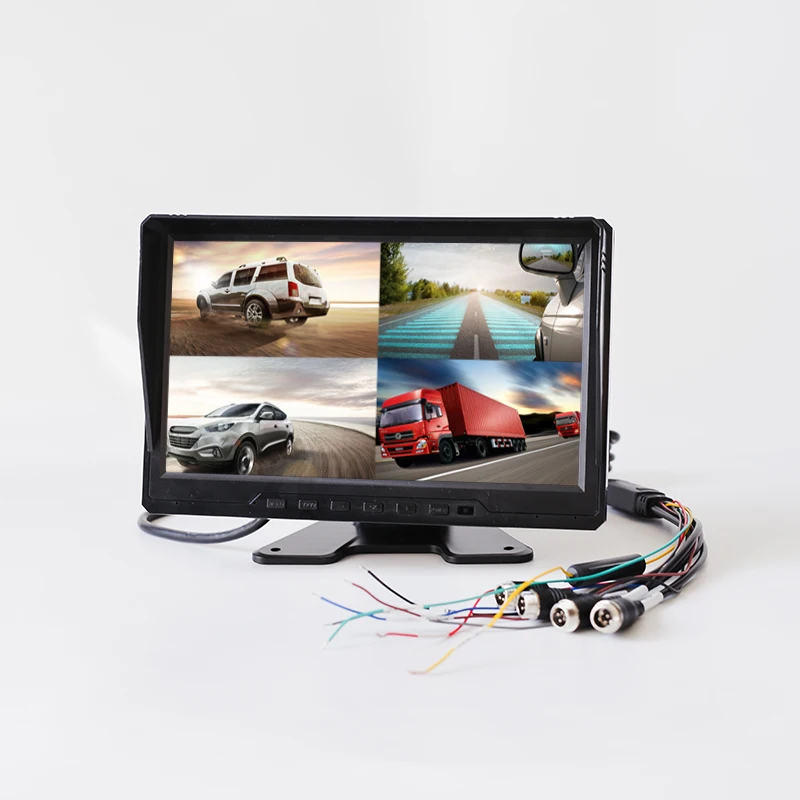 

10.1" LCD Monitor Built-in 4 CH H.264 Realtime DVR Support Up to 512GB