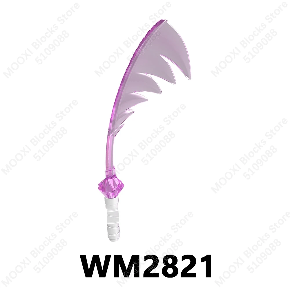 WM6196 호환 애니메이션 액션 피규어 부품 브릭 무기 액세서리 성인용 조립 블록 세트 어린이 장난감 WM2818 WM2819 WM2820