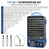115/117 in 1 Precision Screwdriver Set Magnetic Torx Hex Screw Driver Bits Professional Repair Tool Kit for iPhone Xiaomi Mac PC 2
