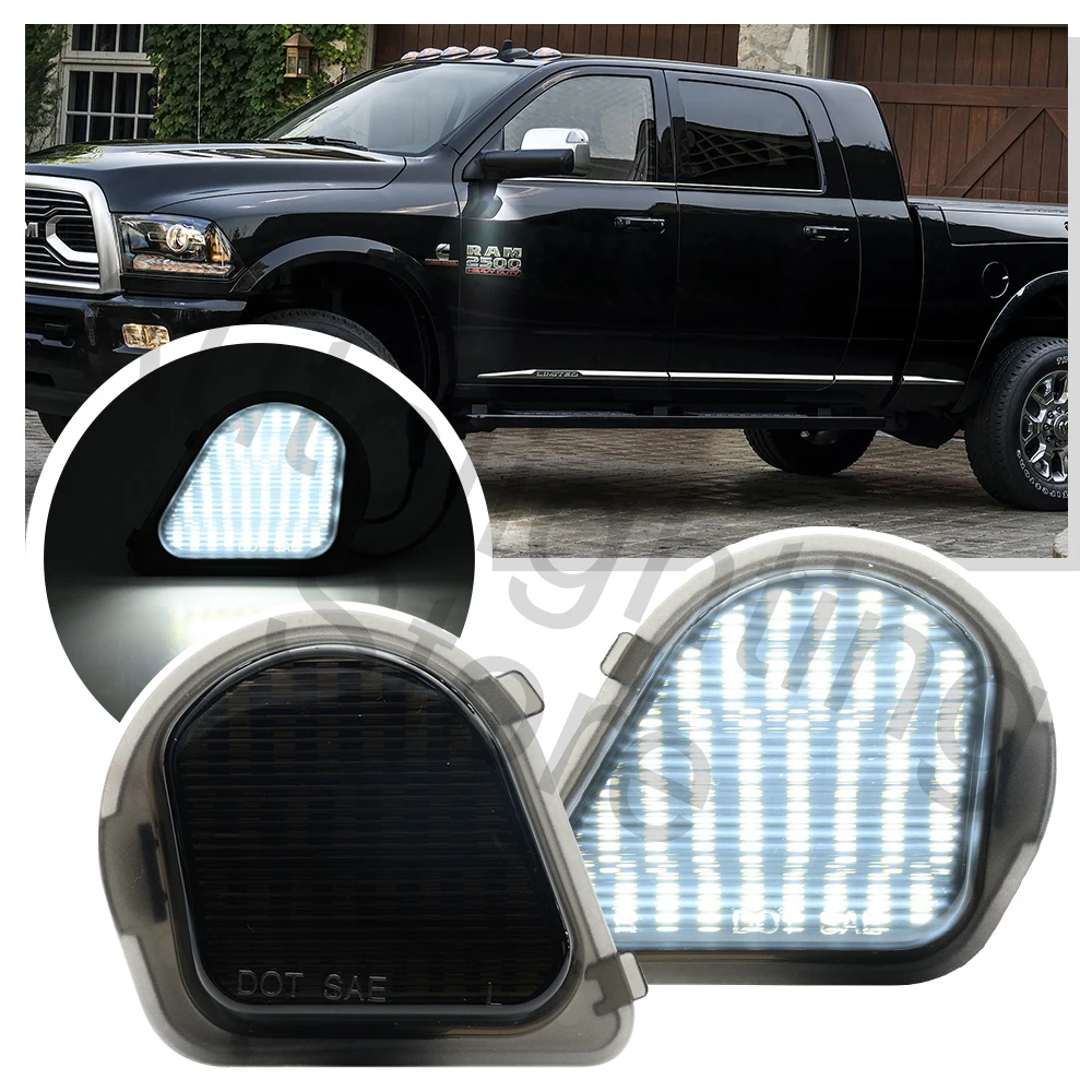 LED Front Side Mirror Marker Lights For Dodge RAM 1500 2500 3500 4500