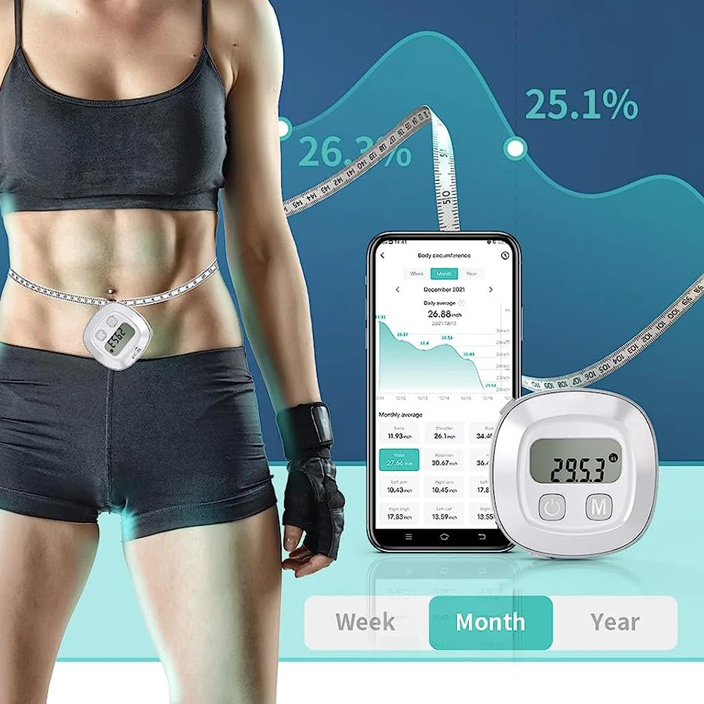 Makle סרט דיגיטלי חכם דיגיטלי retracable עם אפליקציה ניידת 150 ס "מ בלאוך Bluetooth מבחן