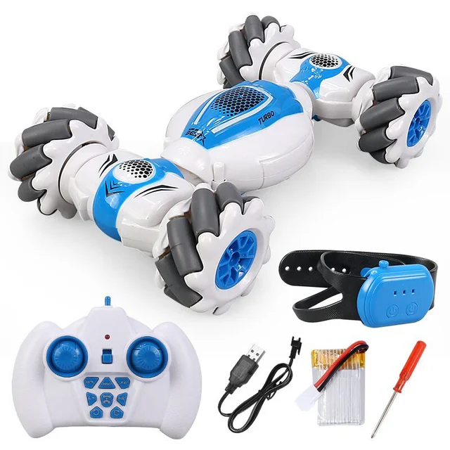 S-012 RC Stunt Car Remote Control Watch Gesture Sensor Electric Toy RC Drift Car 2.4GHz 4WD Rotation S012 kids Christmas gifts 6