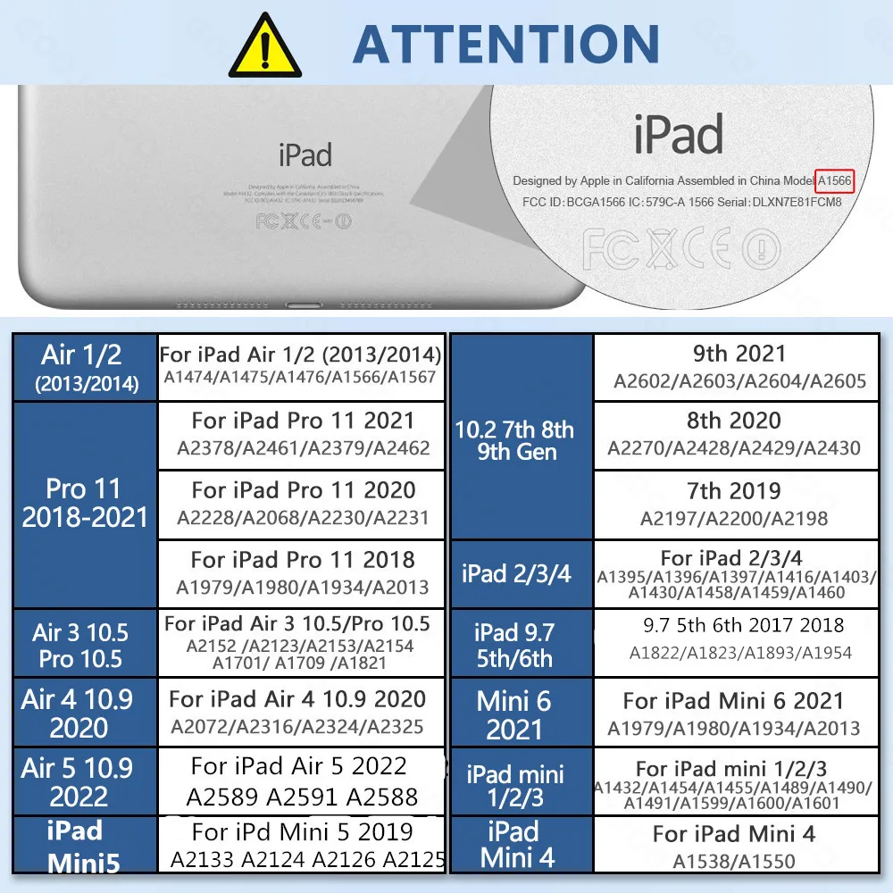 iPad Case for ipad 10th 10.9 Funda iPad 10"2 7/8/9th Generation Air1/2 9.7 Mini123456 Pro 9.7