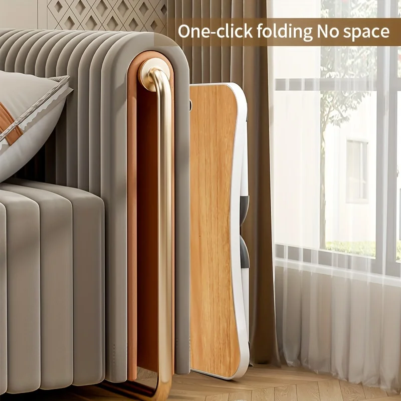 Ultra Large Portable Laptop Bed Table-Multi Functional Tray Holder with Cup Holder And Drawer-Stable Foldable Table