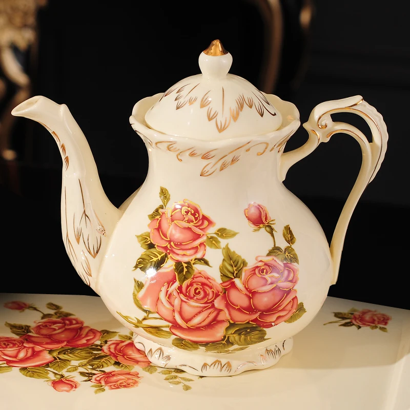 

European ceramic single teapot, milk pot, kettle, creative household coffee cup, kettle, hot kettle, large capacity