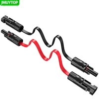 JMUYTOP – câble d'extension pour panneau solaire plat, 12/10 AWG 4/6 mm2, connecteurs étanches pour camping-car, photovoltaïque, maison, balcon, fil traversant 1