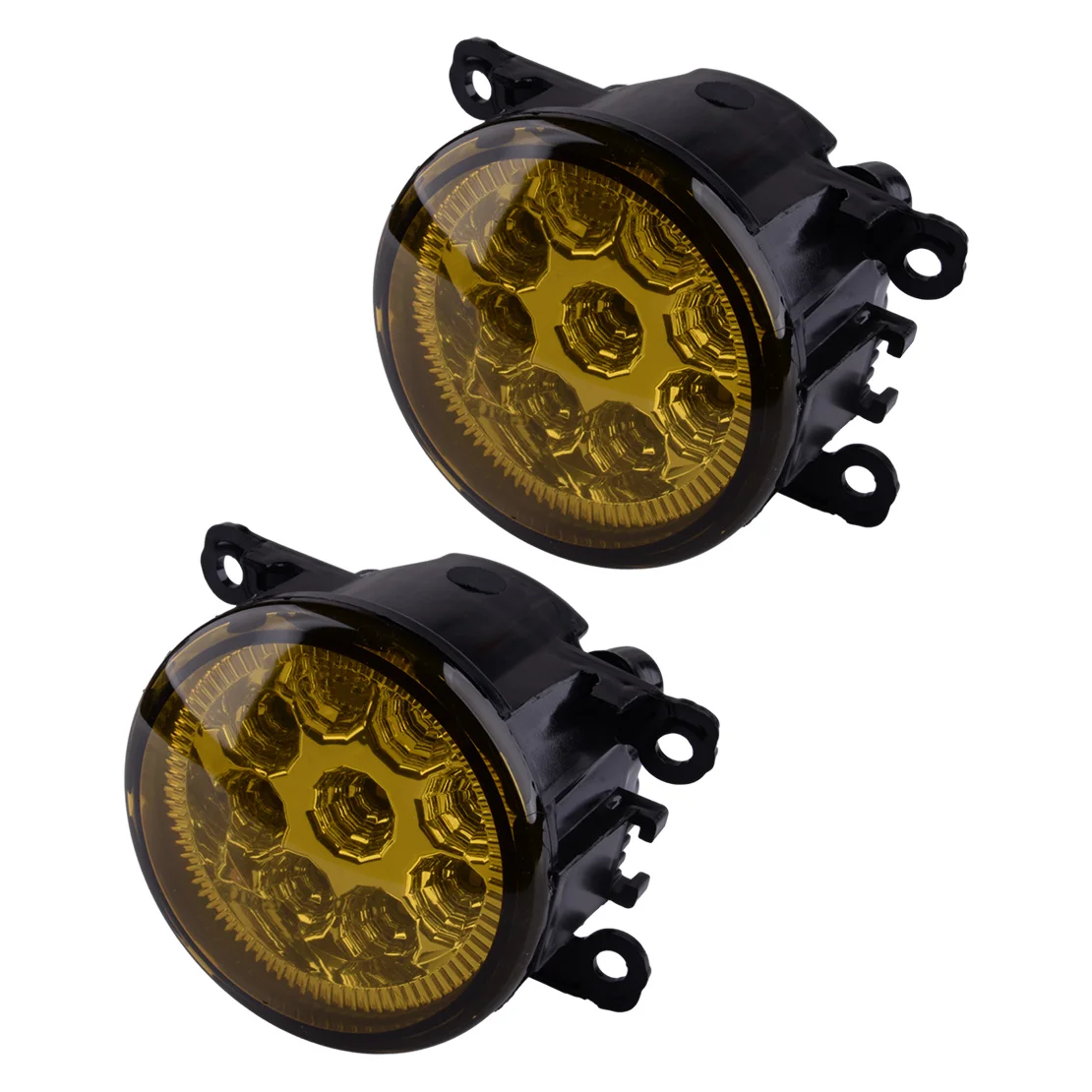 

1 пара, желтая передняя фара для Ford Focus Toyota Camry Honda City Gienia Subaru Nissan Suzuki