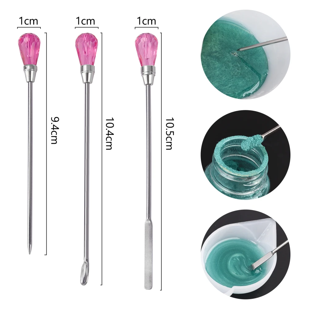 Description Picture 5 of itemEpoxy Resin Making Tools UV Epoxy Resin Casting Making Jewelry Finding Set Measure Cup Glue Cup Dropper Stirring Stick Tools