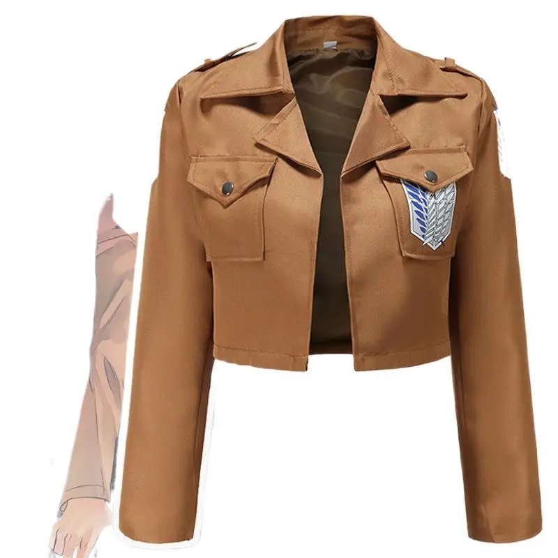 

Attack on Titan Shingeki No Kyojin Cosplay Anime Costumes No Kyojin Scouting Legion Jacket Costume Women Coat Hallowen Cosplay