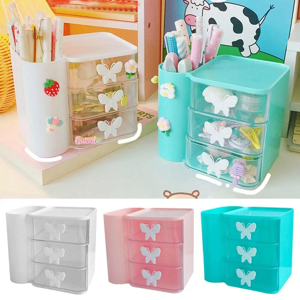 

Plastic Desktop Storage Case Desk Tidy Multigrid Stationery Organiser Classified Storage Large Capacity Sundries Storage Box