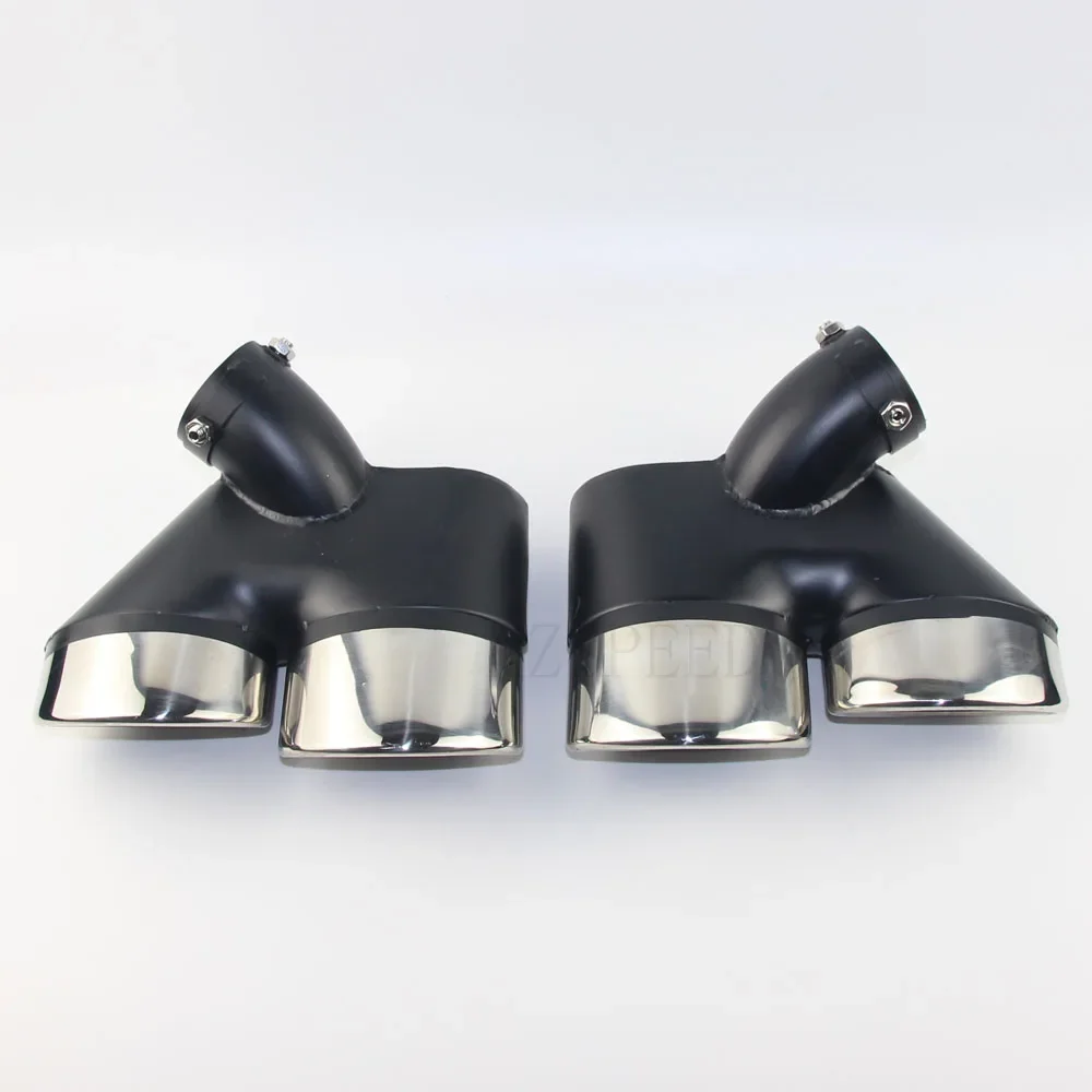 

Car accessories Stainless steel exhaust pipe tail throat, bilateral four-out muffler, suitable for Mercedes-Benz W211 E260 E240