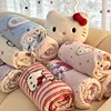 Sanrio Knit Fluffy Throw Blanket Hello Kitty Summer Blankets Kuromi Cinnamoroll My Melody Super Soft Lightweight Bedding Home 1