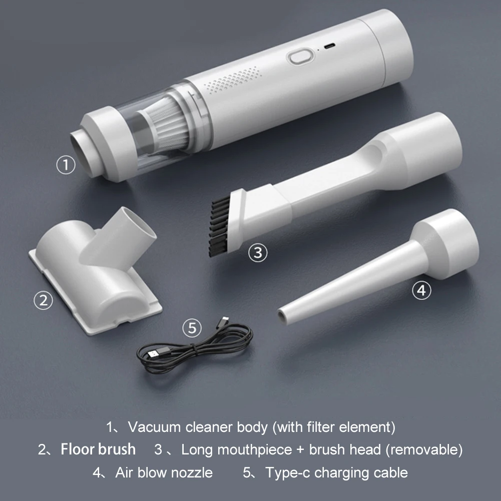 11000Pa Portable Cordless Car Vacuum 200W Blow & Suction Handheld Vacuum Wireless Car Cleaner for Home and Pet Hair