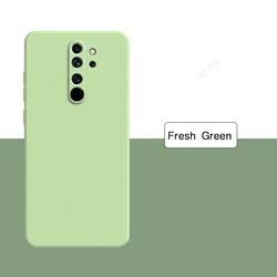 Luxury Liquid Silicone Soft Back Phone Case Cover - Premium Accessories for Redmi Note 8 (Fresh Green)