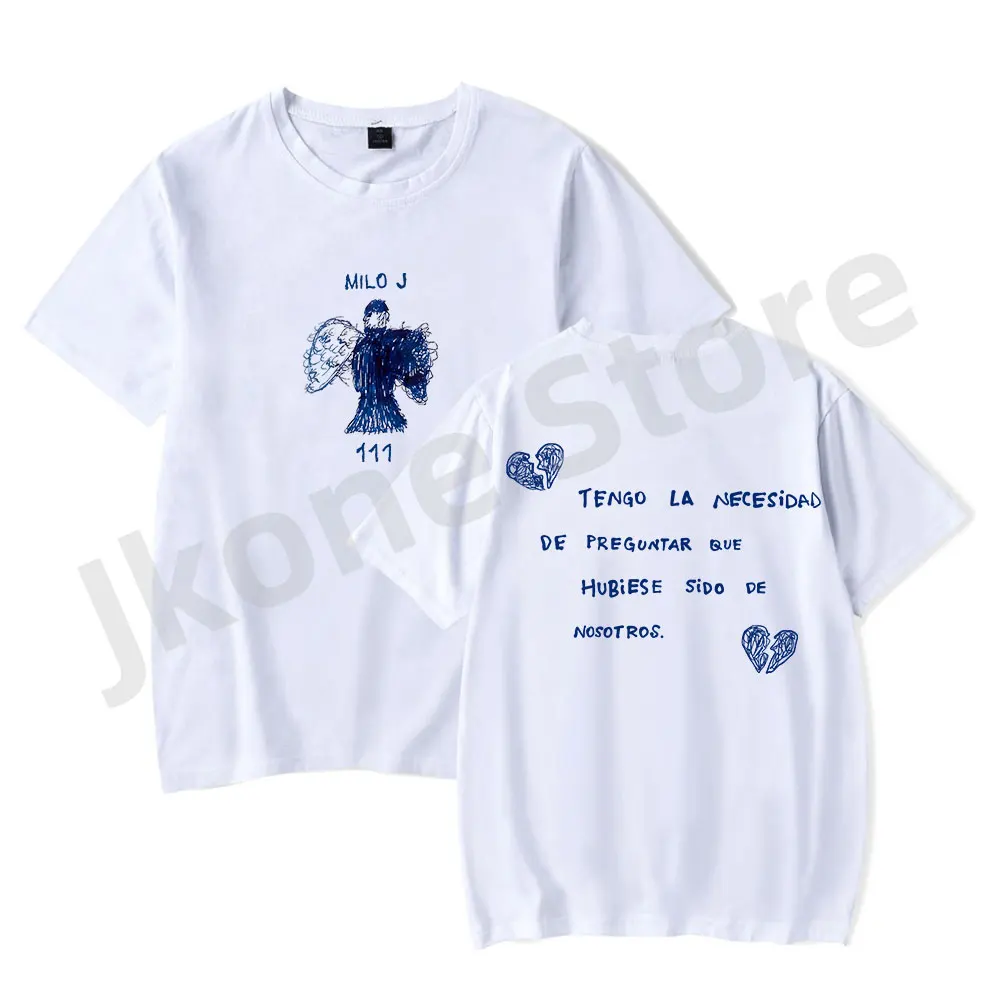 Milo J UNA BALA T-shirts 111 Album Merch Tee Women Men Fashion Casual Short Sleeve TShirts