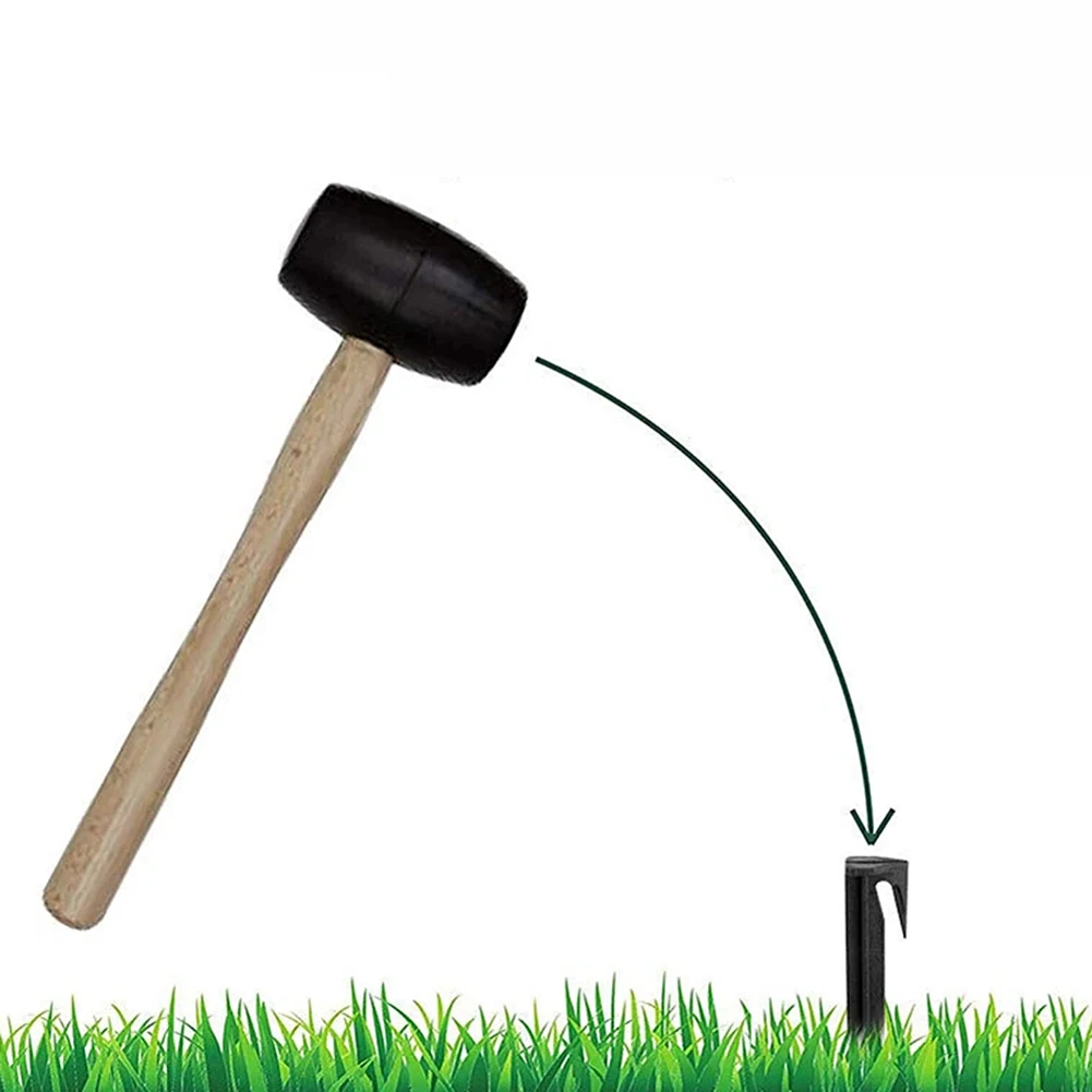 100pcs Garden Lawn Mower Peg for Laying Boundary Cables Environment-friendly Plastic Ground Pegs Robotic Lawn Mower Accessories