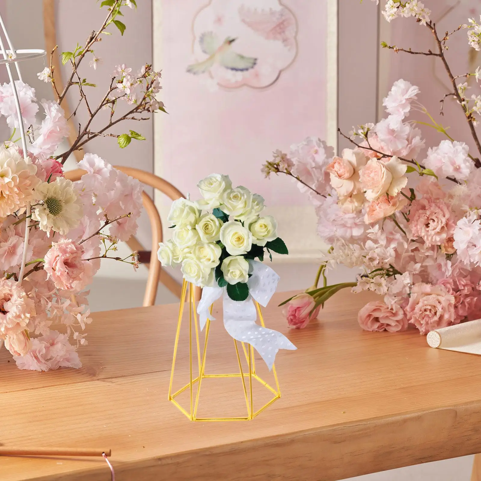 Wedding Flower Stand Geometric Display Stands Flower Floor Holders for Anniversary Reception Engagement Celebration Decoration Wedding Flower Stand Geometric Display Stands Flower Floor Holders for Anniversary Reception Engagement Celebration Decoration