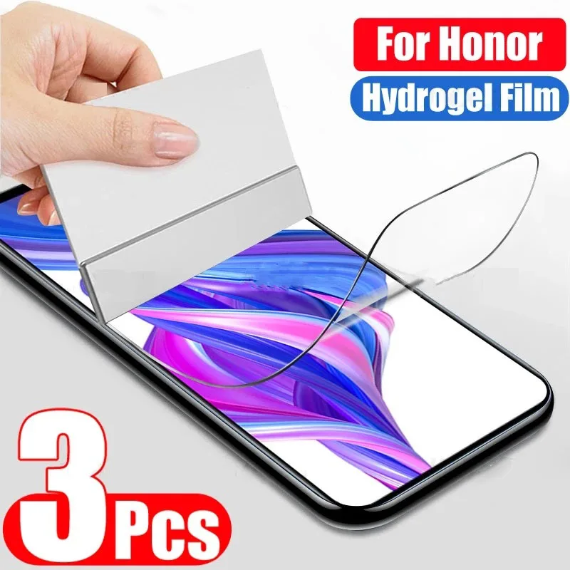 

3PCS Hydrogel Film For Honor 60 50 30 Lite Pro 30S 30i Screen Protector For honor X10 X20 SE X30 Max X30i Soft Protective Film